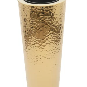 Hammered Stainless Steel Floor Vase Planter