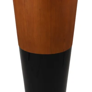 Wood Veneer Top Fiberglass Floor Vase Planter